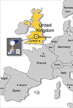 JBR Recovery - Location Map Europe